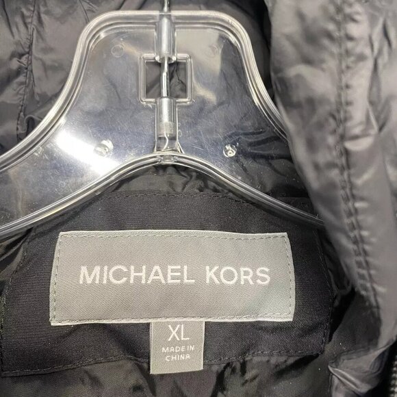 NEW MICHAEL KORS Mens Clarkson Packable Quilted Hooded Jacket Size XL Black - Picture 2 of 11